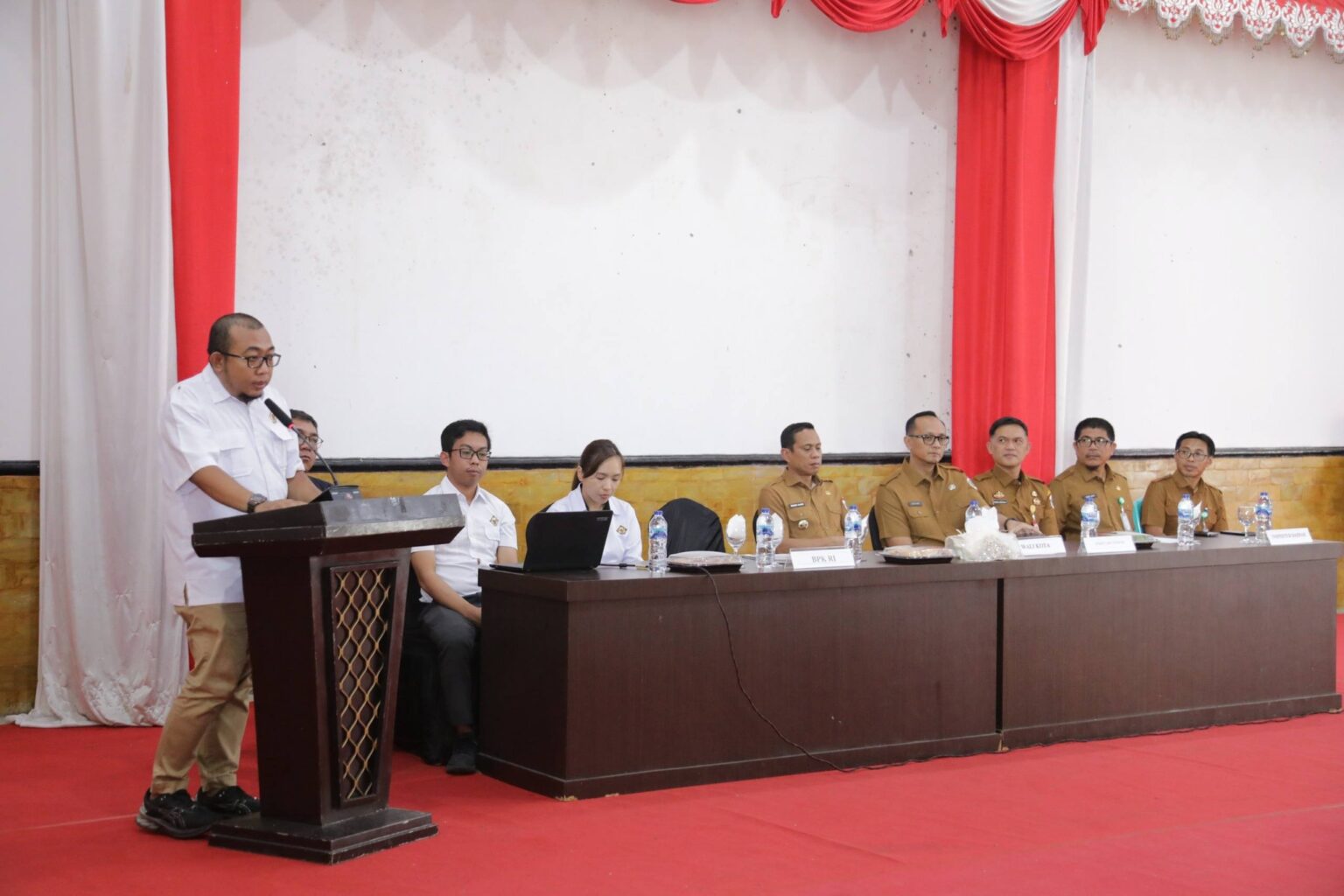 Entry Meeting BPK-RI Perwakilan Sulut dengan Walikota dr. Weny Gaib serta jajaran Pendahuluan Pemeriksaan LKPD Kotamobau Tahun 2025